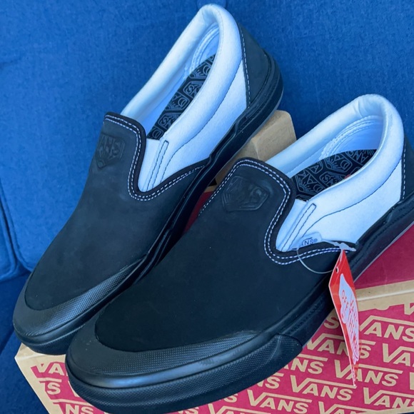 Vans WMNS BMX Slip-On Dak Black/White Sneakers - Picture 1 of 16